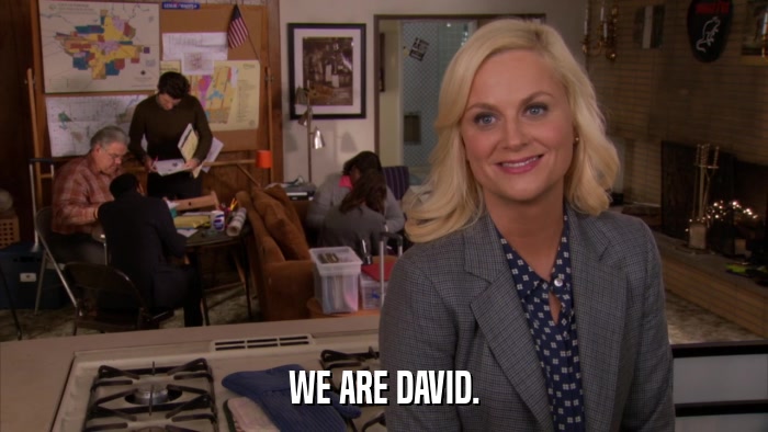 WE ARE DAVID.  