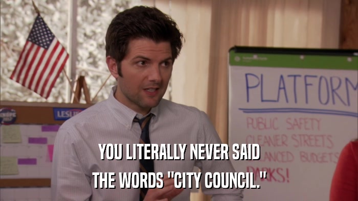 YOU LITERALLY NEVER SAID THE WORDS 