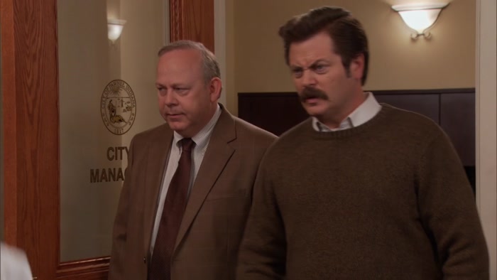 RON SWANSON! WHAT A PLEASANT SURPRISE. 
