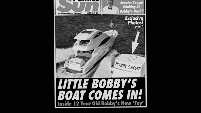 HIS 60-FOOT BOAT, BOBBY'S BOAT, 