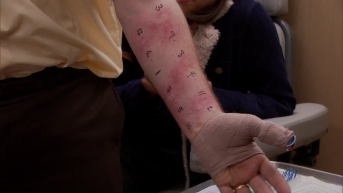 I MIGHT BE ALLERGIC TO GETTING STABBED BY NEEDLES. 