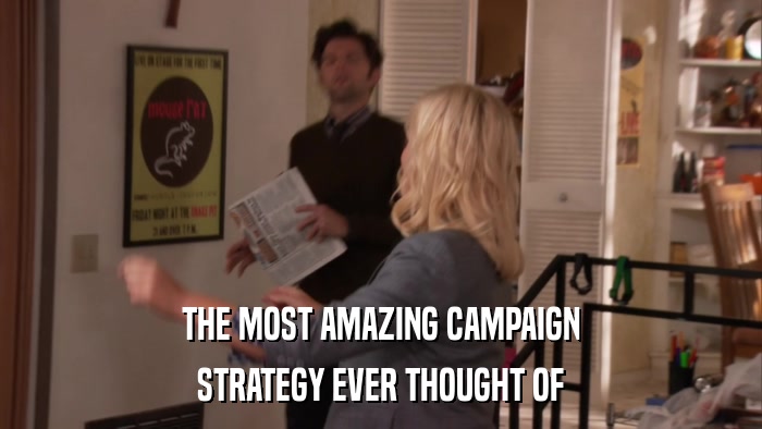 THE MOST AMAZING CAMPAIGN STRATEGY EVER THOUGHT OF 