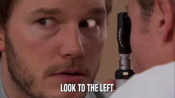 LOOK TO THE LEFT.  