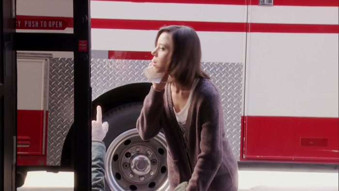 A DIFFERENT AMBULANCE THAN THE ONE I RAN INTO. 
