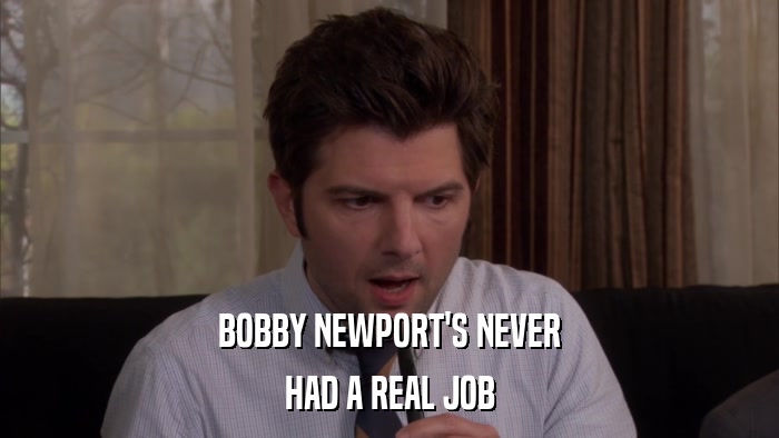 BOBBY NEWPORT'S NEVER HAD A REAL JOB 