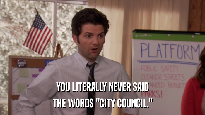 YOU LITERALLY NEVER SAID THE WORDS 
