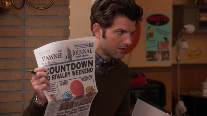 - NO, THE PAWNEE-EAGLETON HIGH SCHOOL BASKETBALL GAME. 