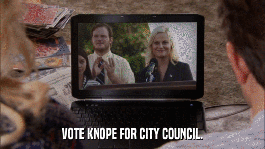 VOTE KNOPE FOR CITY COUNCIL.  