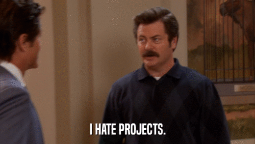 I HATE PROJECTS.  