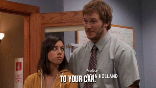TO YOUR CAR.  