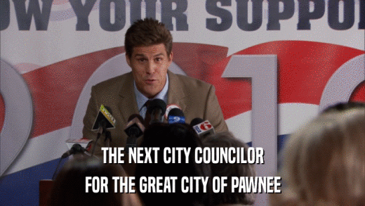 THE NEXT CITY COUNCILOR FOR THE GREAT CITY OF PAWNEE 
