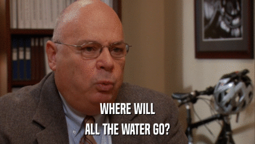 WHERE WILL ALL THE WATER GO? 
