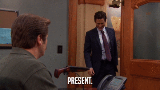 PRESENT.  
