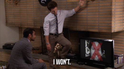 I WON'T.  