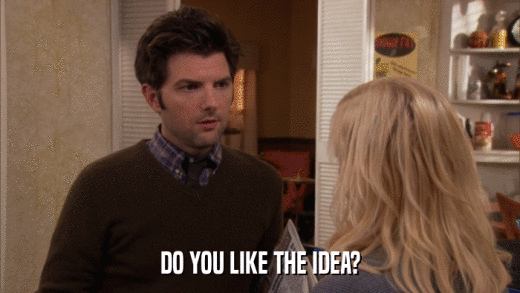 DO YOU LIKE THE IDEA?  