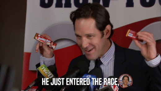 HE JUST ENTERED THE RACE,  