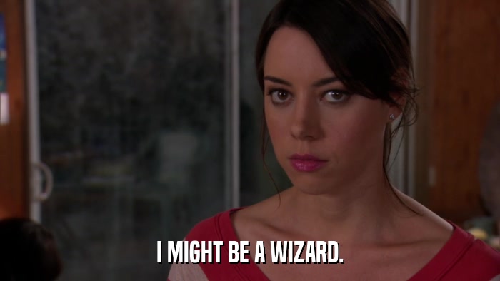 I MIGHT BE A WIZARD.  