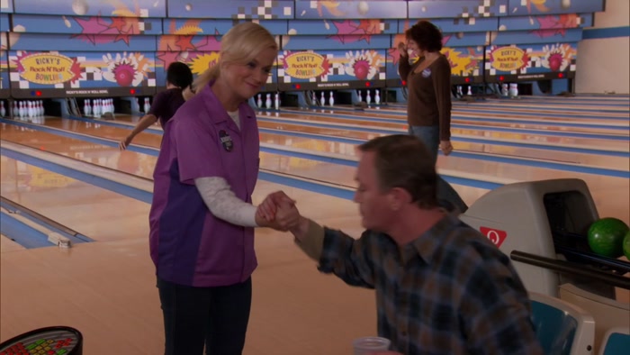 I'M NOT ONE TO COMPLAIN ABOUT FREE BEER AND FREE BOWLING. 