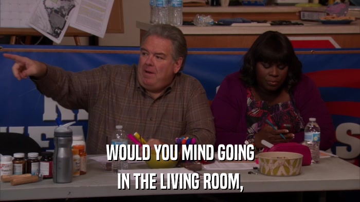 WOULD YOU MIND GOING IN THE LIVING ROOM, 