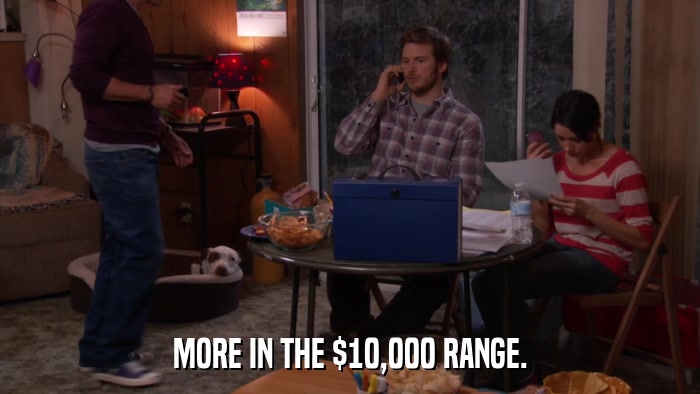 MORE IN THE $10,000 RANGE.  