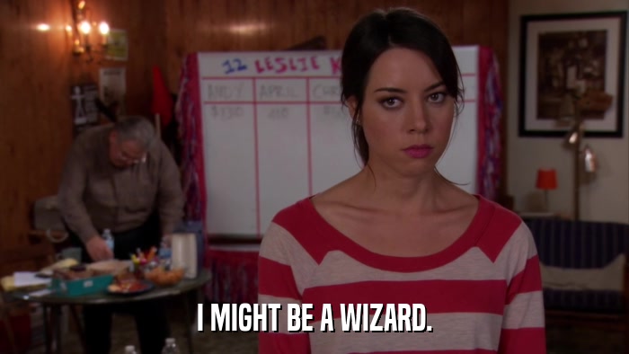 I MIGHT BE A WIZARD.  