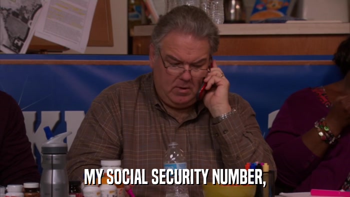 MY SOCIAL SECURITY NUMBER,  