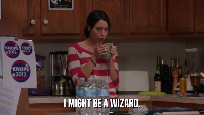 I MIGHT BE A WIZARD.  