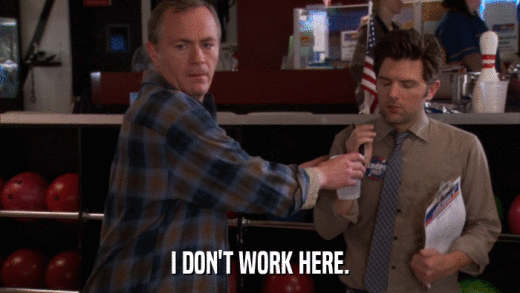 I DON'T WORK HERE.  