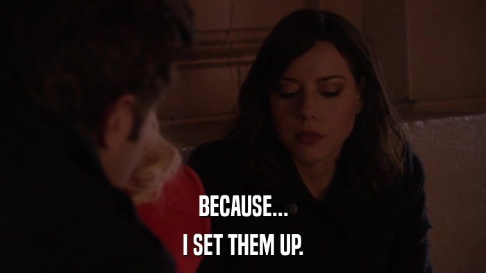 BECAUSE... I SET THEM UP. 
