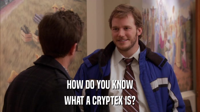 HOW DO YOU KNOW WHAT A CRYPTEX IS? 