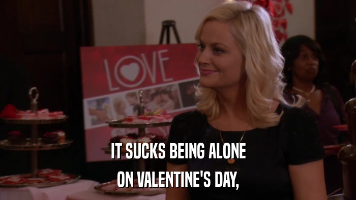 IT SUCKS BEING ALONE ON VALENTINE'S DAY, 