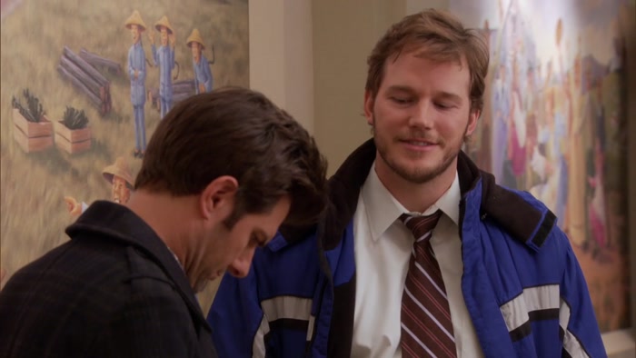 WELL, LESLIE HID THE LOCATION OF OUR VALENTINE'S MEETING PLACE 