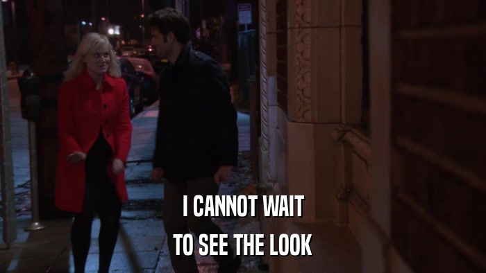 I CANNOT WAIT TO SEE THE LOOK 