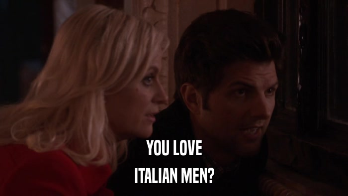 YOU LOVE ITALIAN MEN? 