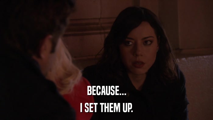 BECAUSE... I SET THEM UP. 