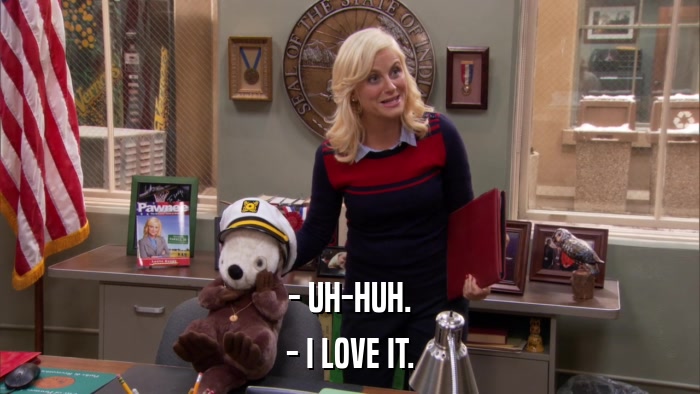 - UH-HUH. - I LOVE IT. 