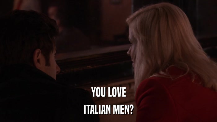YOU LOVE ITALIAN MEN? 