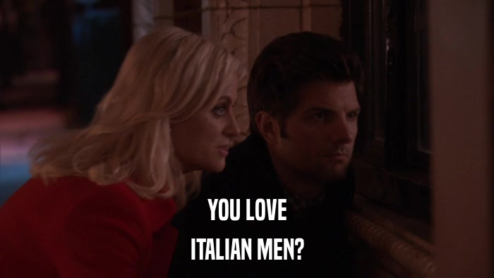 YOU LOVE ITALIAN MEN? 