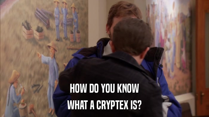 HOW DO YOU KNOW WHAT A CRYPTEX IS? 