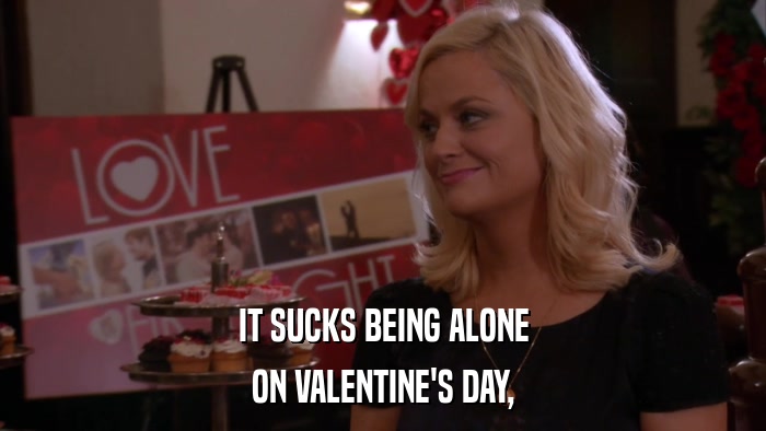 IT SUCKS BEING ALONE ON VALENTINE'S DAY, 