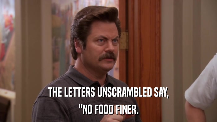 THE LETTERS UNSCRAMBLED SAY, 
