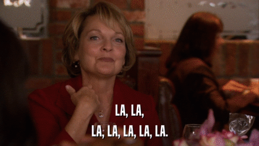 LA, LA, LA, LA, LA, LA, LA. 