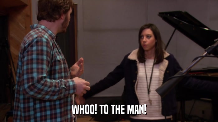 WHOO! TO THE MAN!  