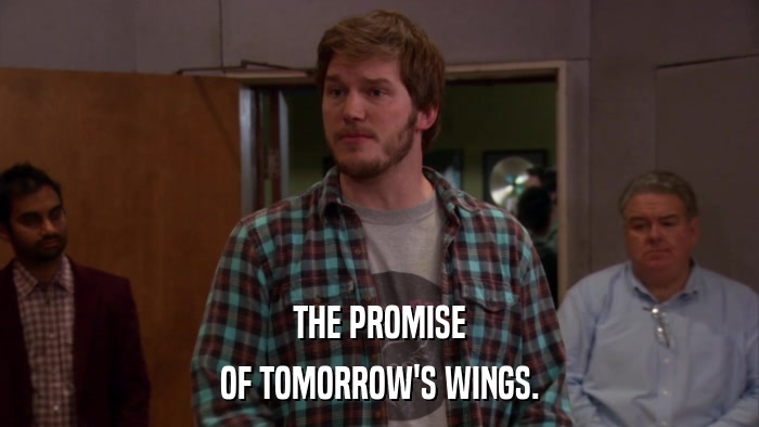 THE PROMISE OF TOMORROW'S WINGS. 