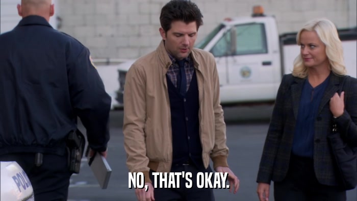 NO, THAT'S OKAY.  