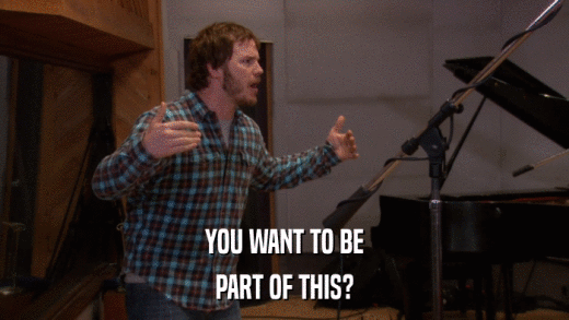 YOU WANT TO BE PART OF THIS? 