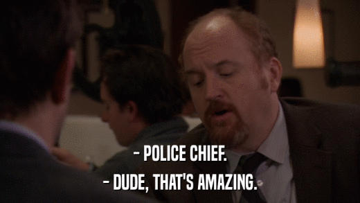 - POLICE CHIEF. - DUDE, THAT'S AMAZING. 