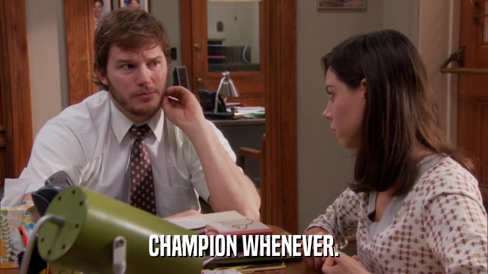 CHAMPION WHENEVER.  