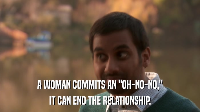 A WOMAN COMMITS AN 