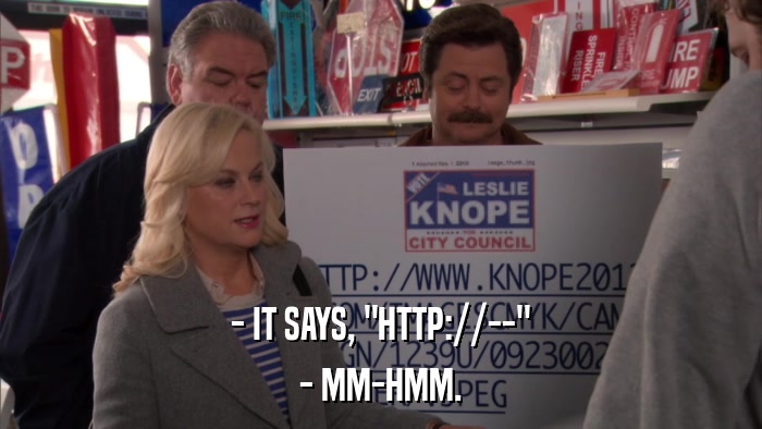 - IT SAYS, 